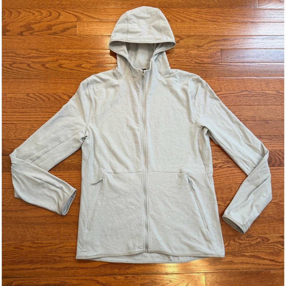 Lululemon Surge Warm Full Zip Hoodie Jacket Mens Medium Gray LM4668S Athletic